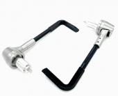 Защита рук + грузики в сборе (серебристая) "RIDE IT"