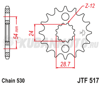 Звезда ведущая JTF  517.17 JT