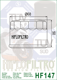 Фильтр масляный HF147 HIFLO