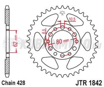 Звезда ведомая JTR 1842.45 JT 