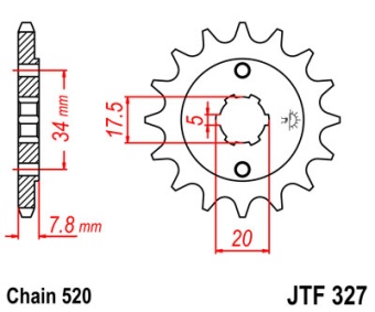 Звезда ведущая JTF  327.14 JT