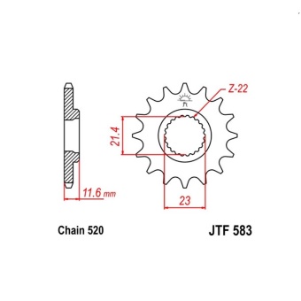 Звезда ведущая JTF  583.13 JT