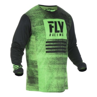 Джерси FLY RACING KINETIC NOIZ М зеленая/черная (2019)