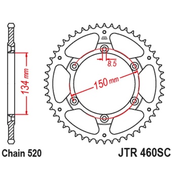 Звезда ведомая JTR  460.49 JT SC
