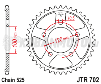 Звезда ведомая JTR  702.42 JT 