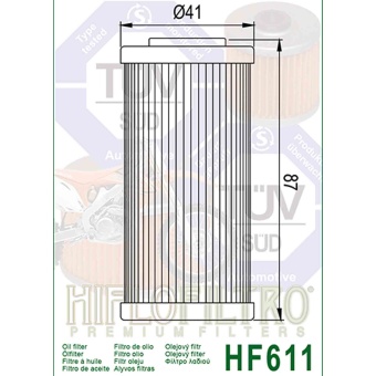 Фильтр масляный HF611 HIFLO