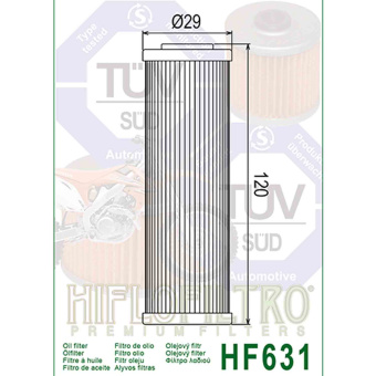 Фильтр масляный HF631 HIFLO